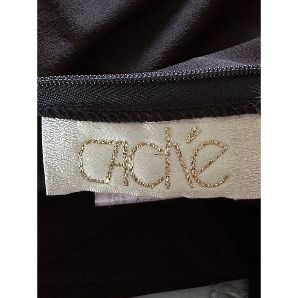 Vintage 90s Cache Jumpsuit Animal Print Size 6 Brown Sexy Open Back Catsuit USA - Picture 4 of 9